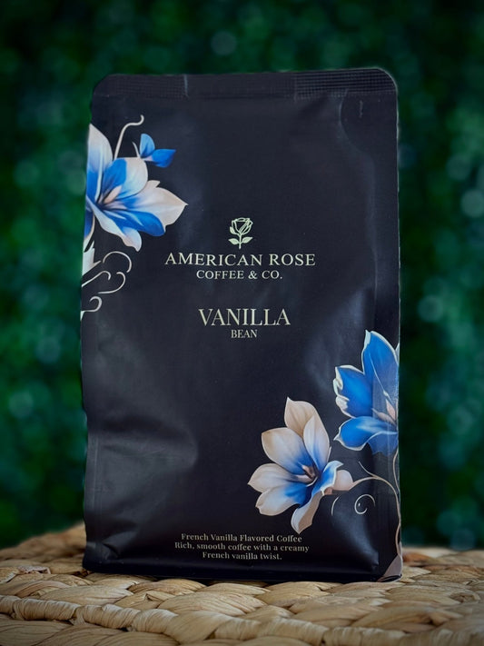American Rose Ground Coffee – French Vanilla, Medium Roast (12 oz Bag) - American Rose Coffee and Lifestyle