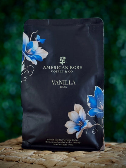 American Rose Ground Coffee – French Vanilla, Medium Roast (12 oz Bag) - American Rose Coffee and Lifestyle